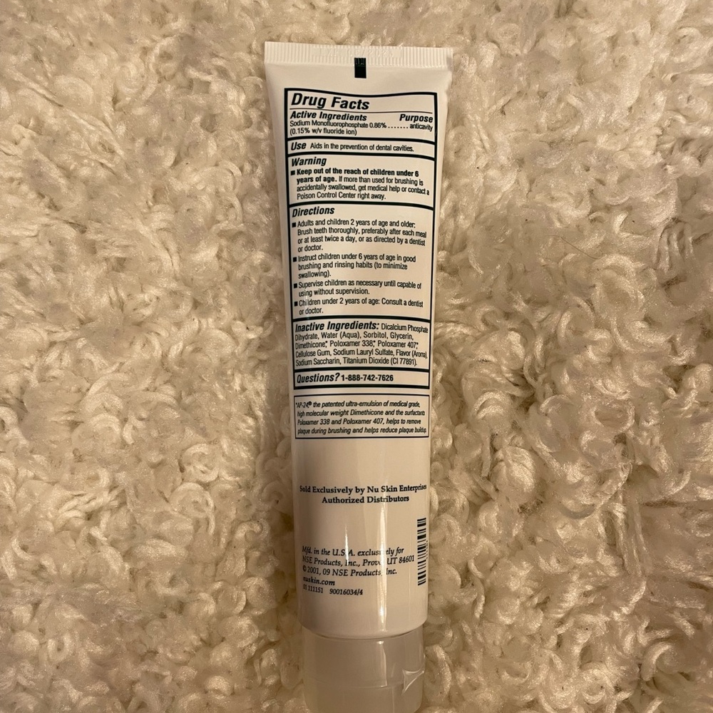 (Pack of 3) Nuskin Anti-Plaque Fluoride Toothpaste aka Anti-cavity toothpaste! - Picture 2 of 2